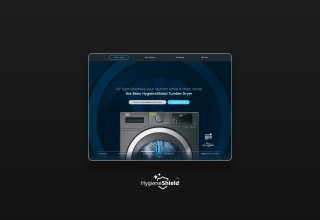The Beko UK website on a tablet device