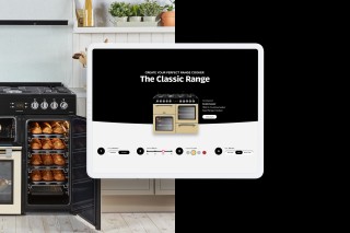 Visuals of the Leisure Range cooker website selector